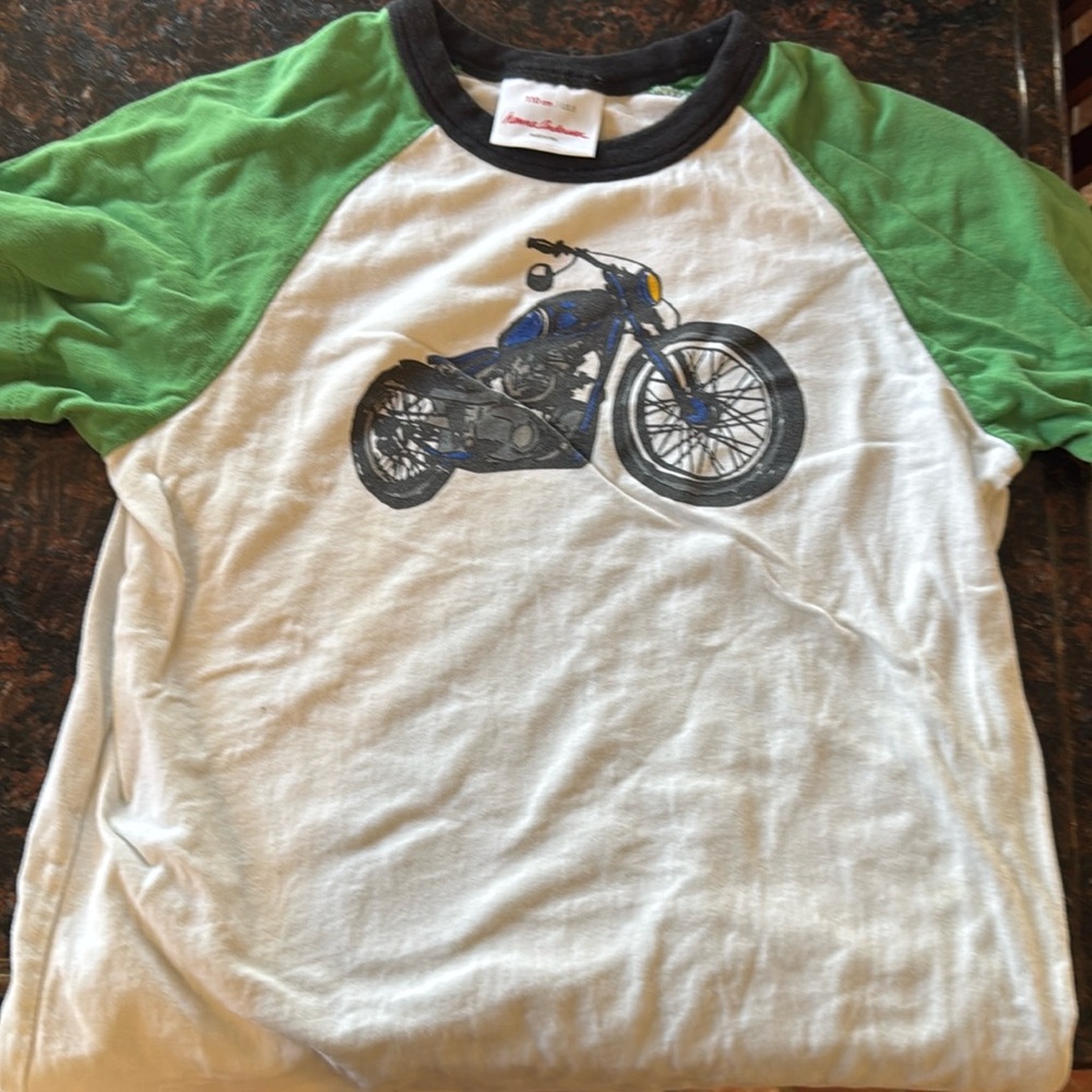 Hannah anderson motor cycle t shirt-size 5